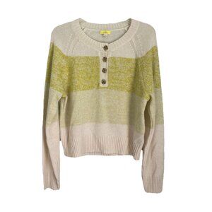 J Crew Cashmere Marled Sweater in Stripe BG469 NWT